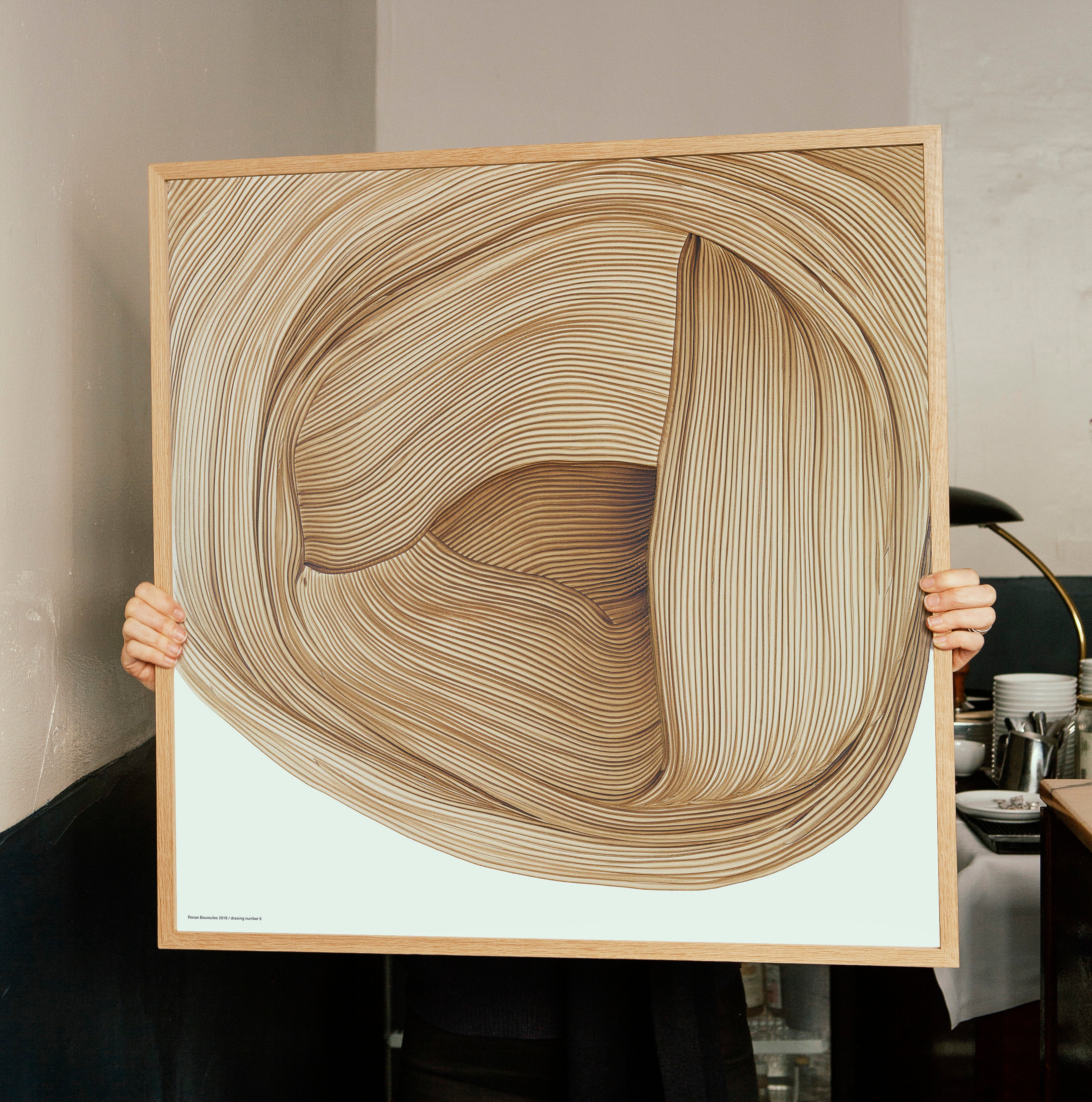 額装済み『Drawing 5』Ronan Bouroullec-