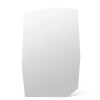 Speil Shard Mirror Cabinet refererer til inspirasjonen bak speilet, de skarpe og rå kantene på biter av knust keramikk, glass og stein