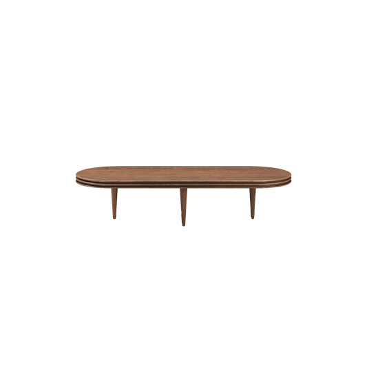 Ute etter et sofabord i tre med det lille ekstra? Det ovale Groove Coffee Table fra dk3 har en litt annerledes og elegant utforming med en dekorativ horisontal rillet kant. Bordet er designet av danske Christian Troels, er laget i vakkert og solid heltre og kan fås i ulike størrelser, høyder og treslag – noe som gjør at det kan passe inn i ethvert hjem. Her med høyde på 30 cm.