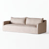 Sofaen Dolores fra Dusty Deco i tekstilet Tango Reloaded i sandfargen 094. Sofaen kan bestilles i mange andre farger.