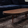 Sofabordet Groove Coffee Table Oval fra dk3 er vakkert alene som et midtpunkt i stuen, men kan også kombineres med eksempelvis et av de runde sofabordene fra Groove-serien for en mer dynamisk innredning.