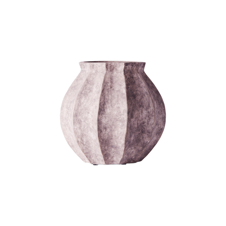 Vase Wedges i Grey/ Beige fra Dusty Deco