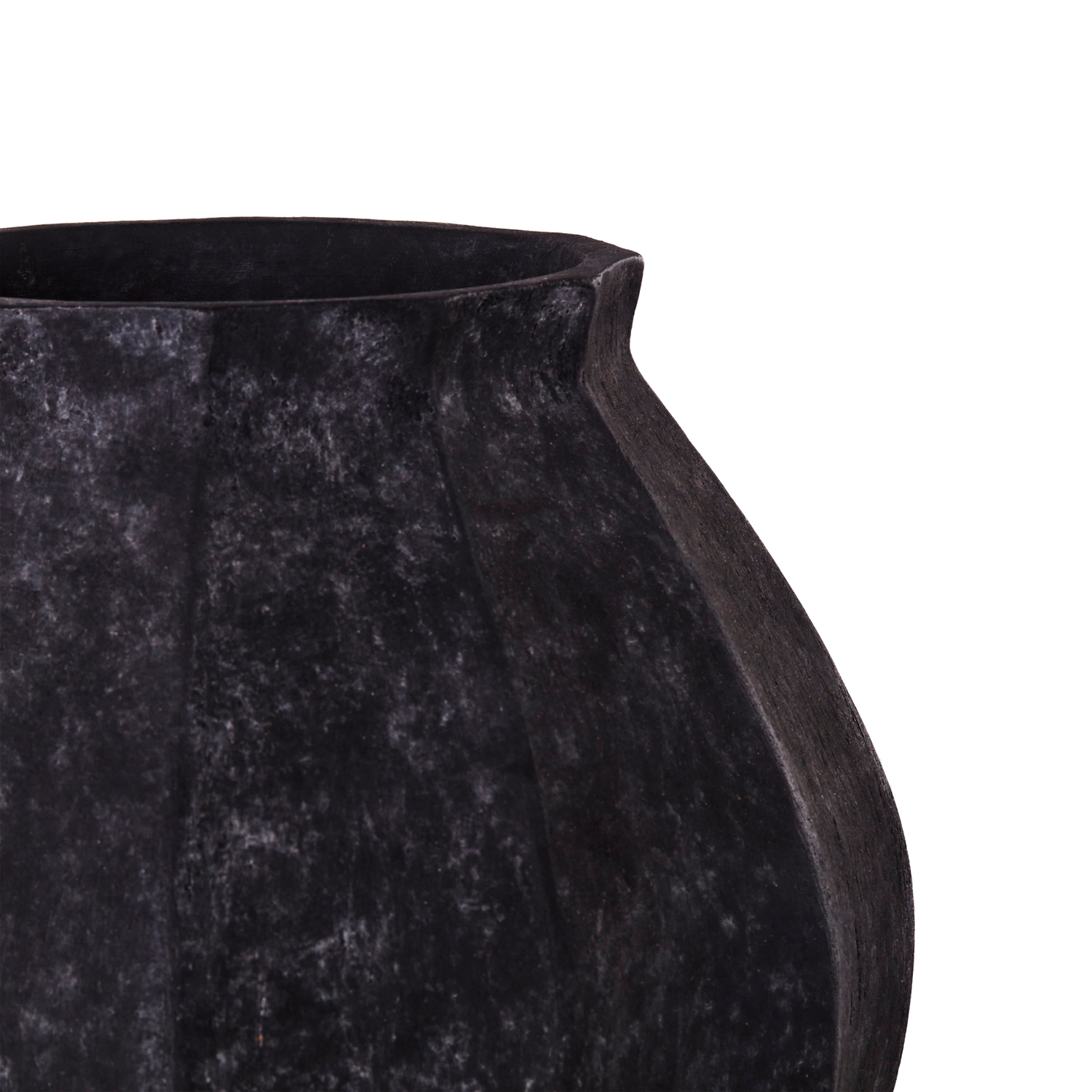 Vase Wedges i Black/ Sort fra Dusty Deco