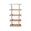 Bokhylle Kona Bookcase fra Ferm Living i naturfarget eikefiner, med 1x4 hyller