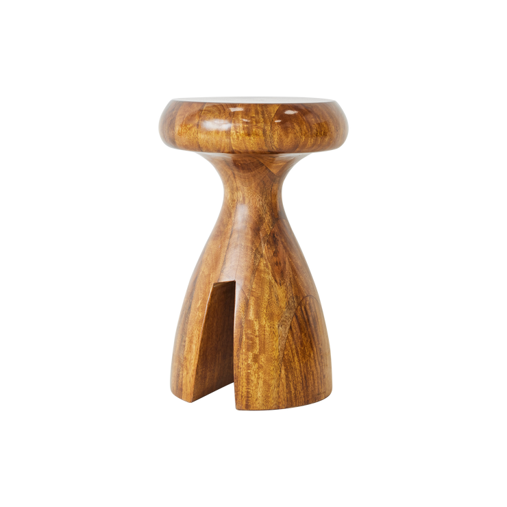 Krakken Wooden Stool Chestnut fra HK Living