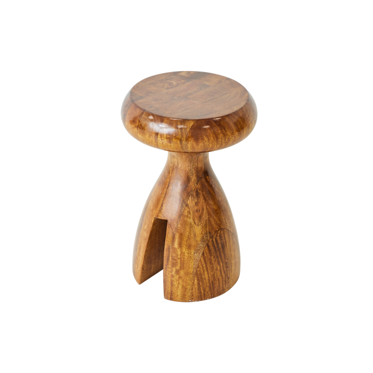 Krakken Wooden Stool Chestnut fra HK Living