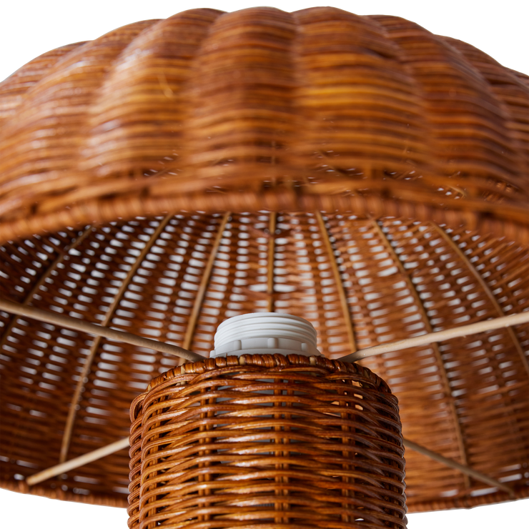 Bordlampe Rattan Table Lamp fra HK Living i naturfarget rotting.