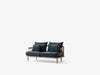 Fly SC2 sofa 2-seter, Smoked Oiled Oak. Tekstil: Velvet 10 Twilight